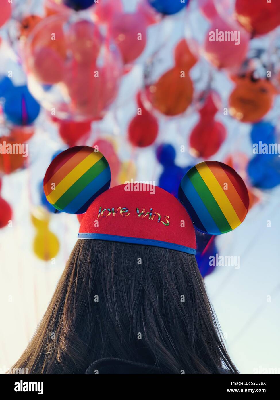 rainbow mickey hat