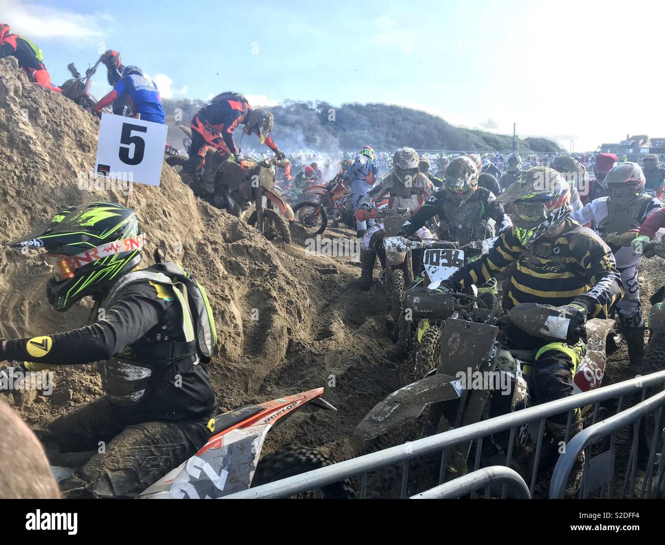 Weston beach race 2018 - Smartphone Captured Stock Image