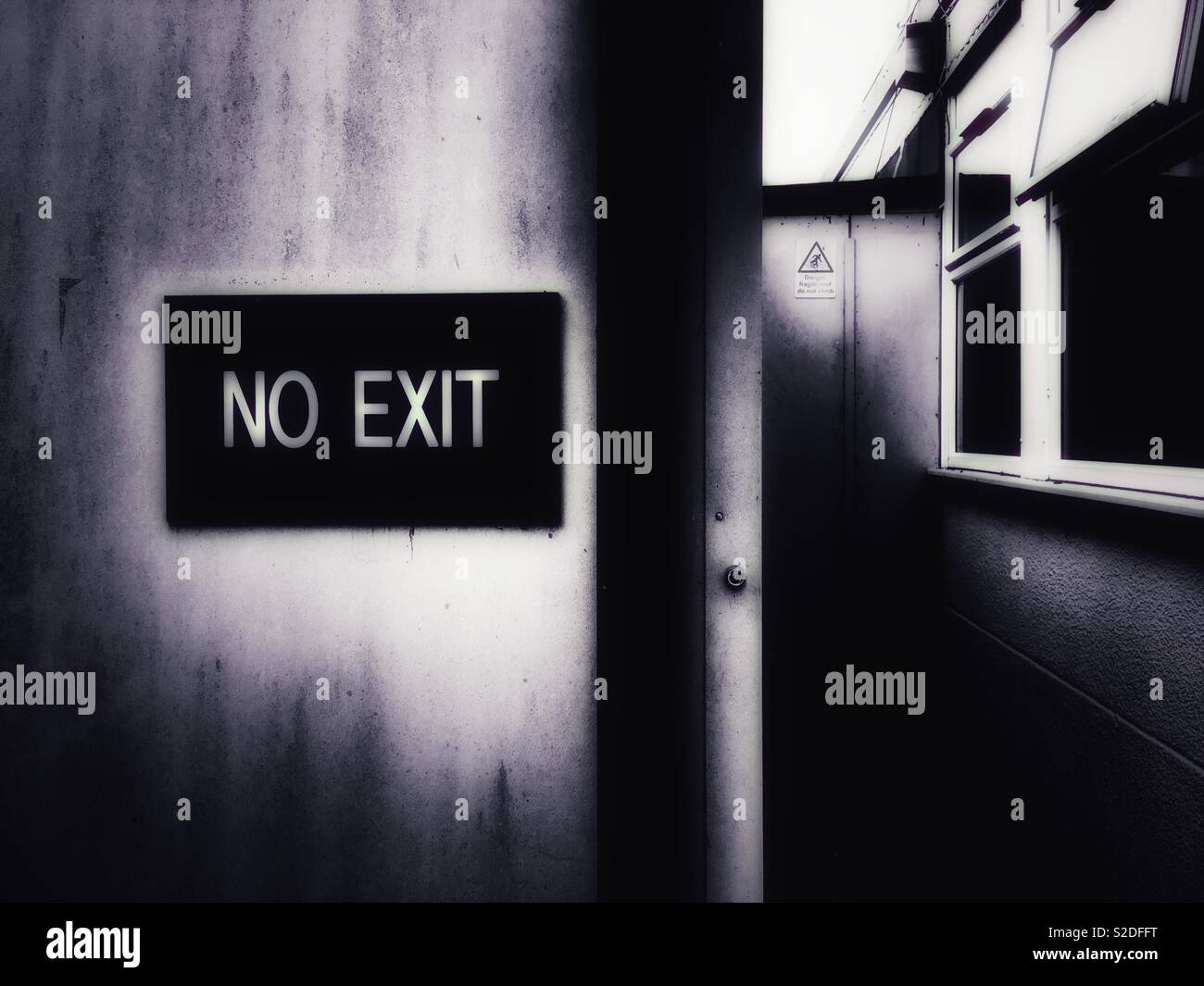 No exit sign - Smartphone Captured Stock Image