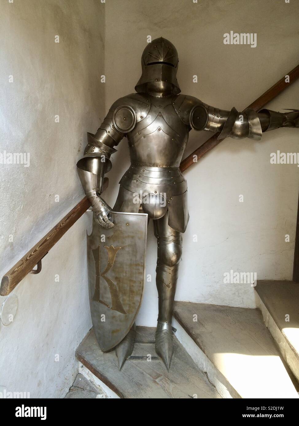 Suit of armour, Prague Castle Stock Photo