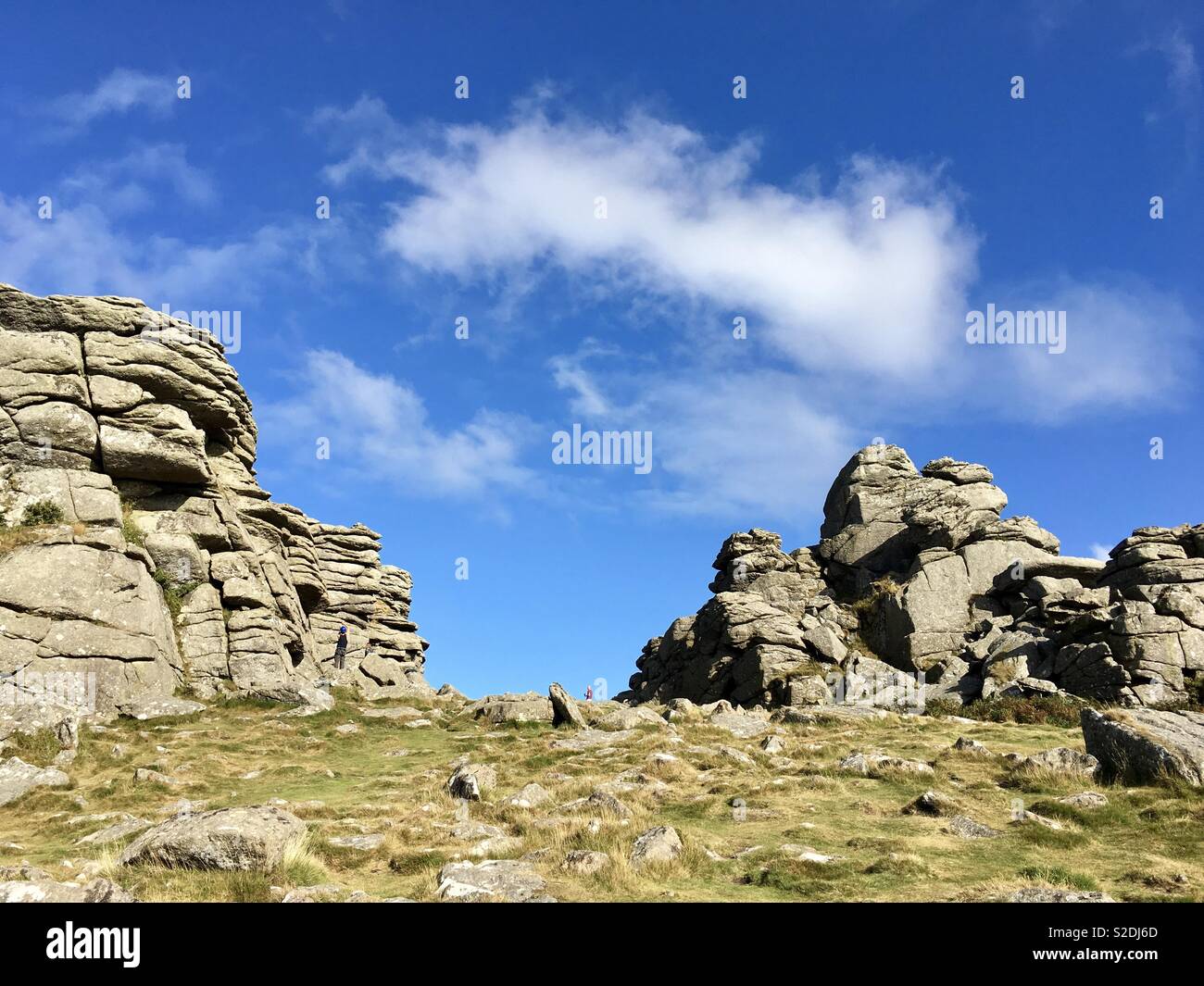 Dartmoor tor Stock Photo