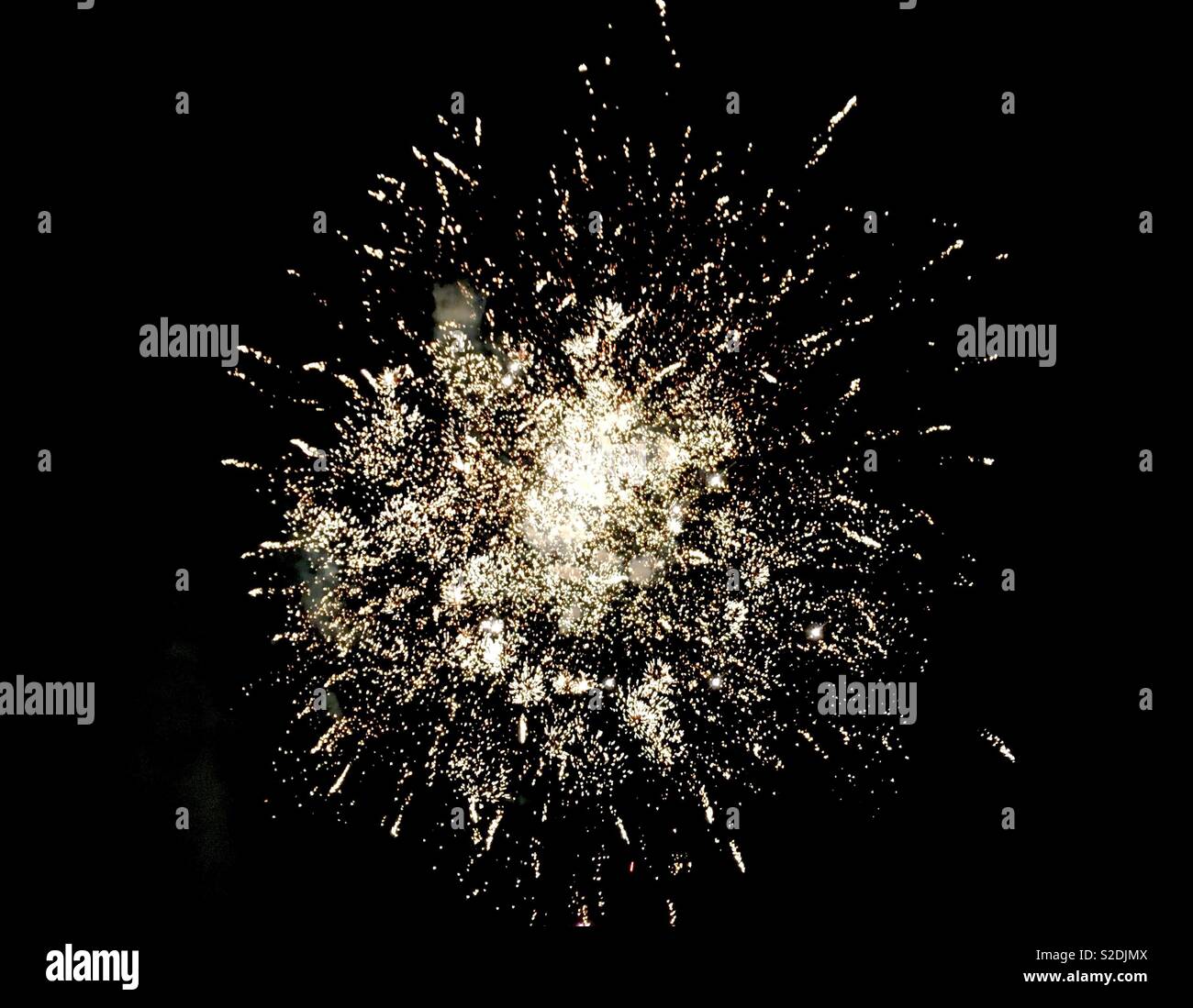 Fireworks, Chipperfield Common, Chipperfield, Hertfordshire. Stock Photo