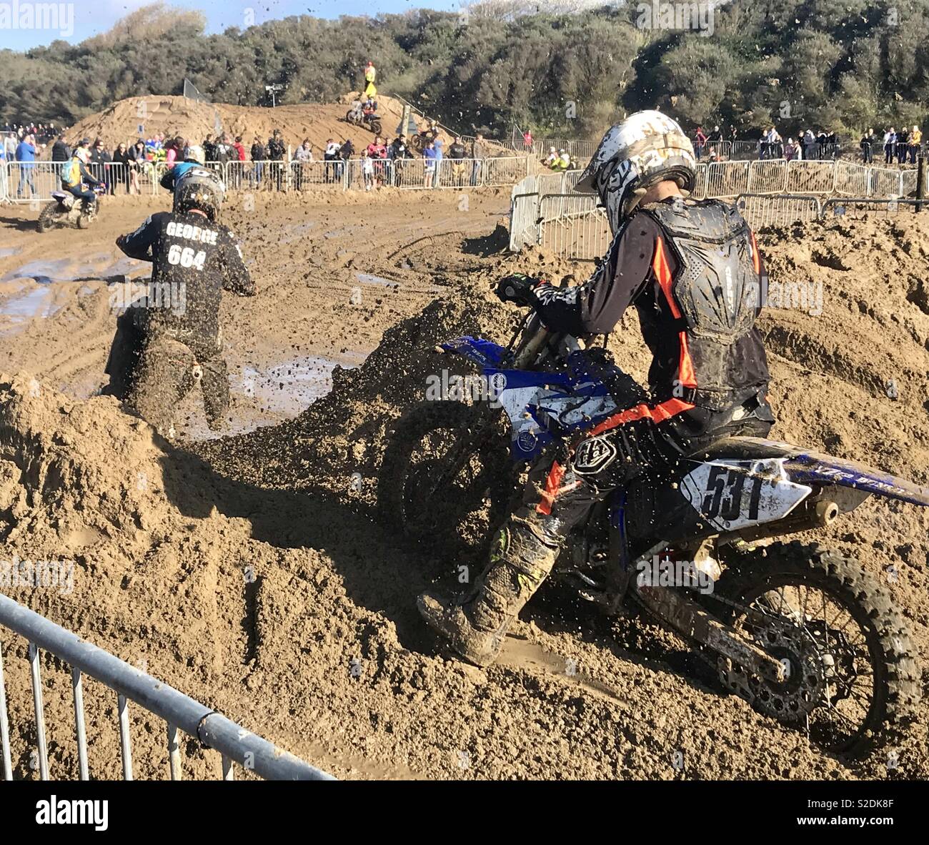 Weston beach race 2018 - Smartphone Captured Stock Image