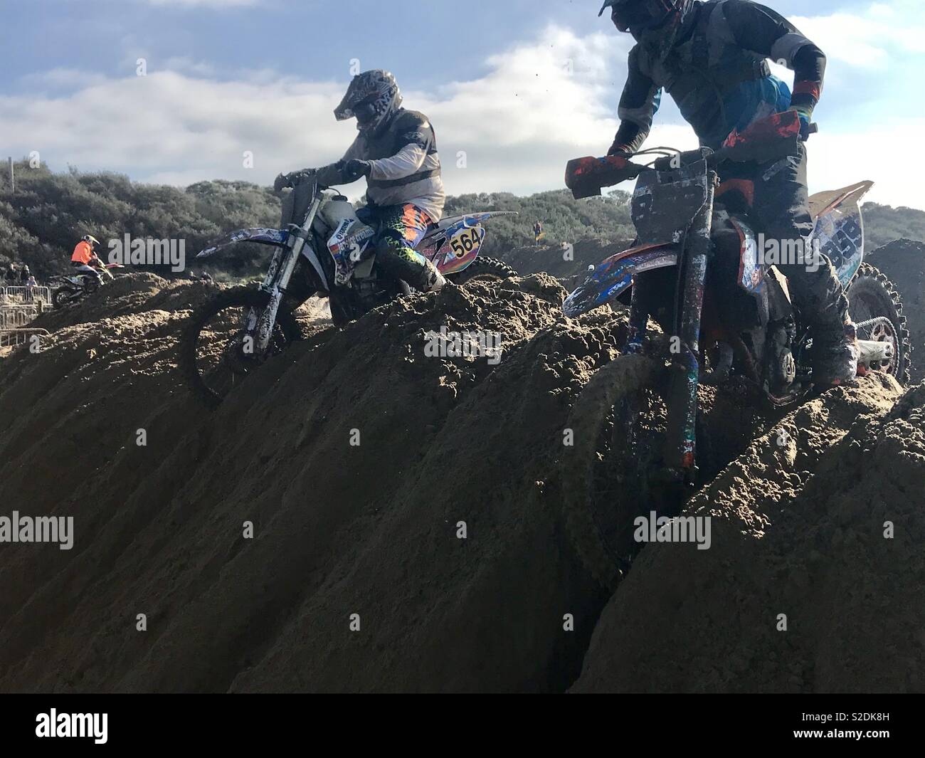 Weston beach race 2018 - Smartphone Captured Stock Image