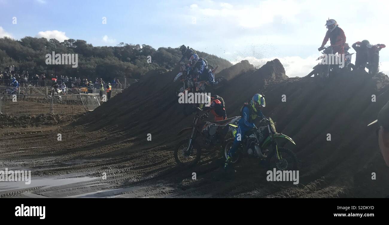 Weston beach race 2018 - Smartphone Captured Stock Image