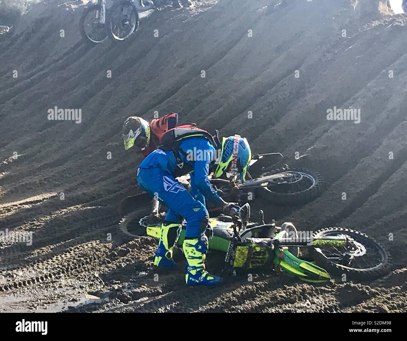 Weston beach race 2018 - Smartphone Captured Stock Image