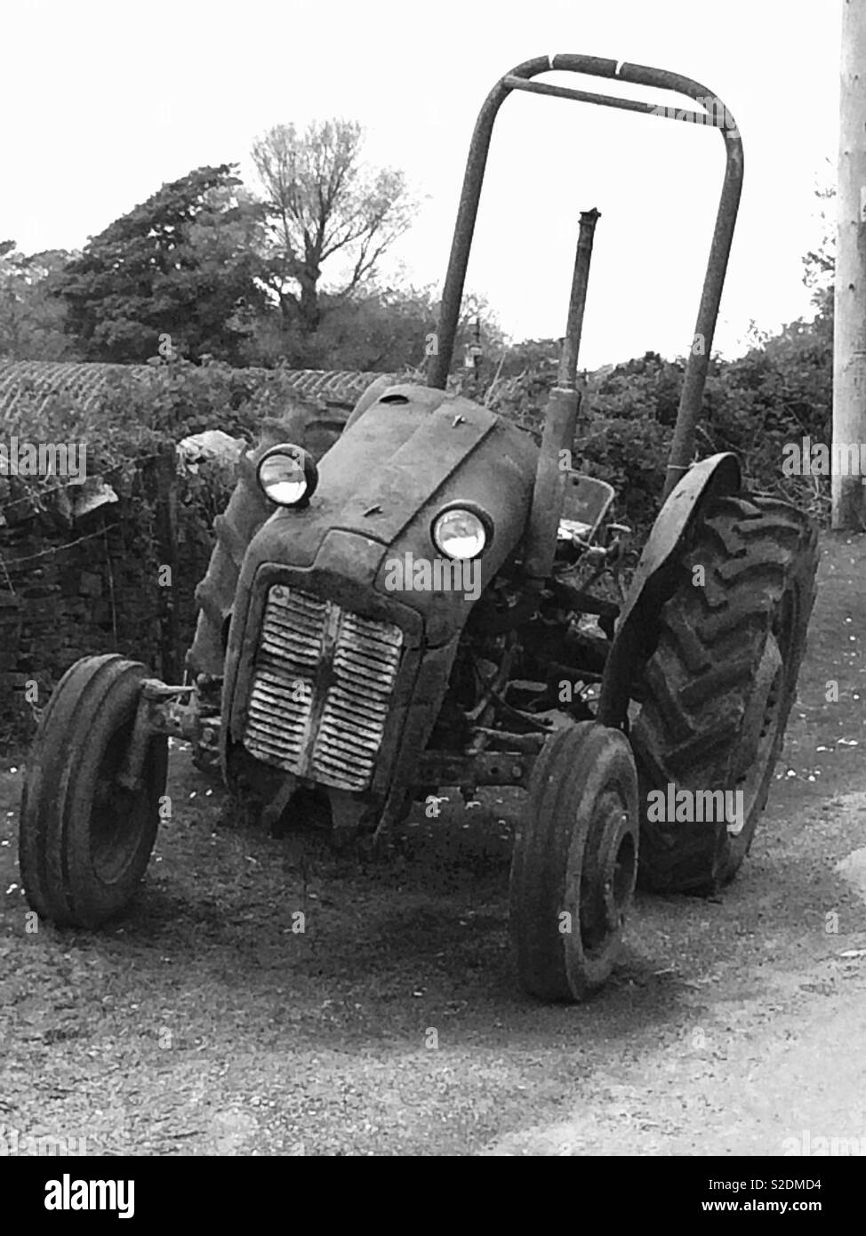 Old tractor,Dartmoor, Devon, UK Stock Photo