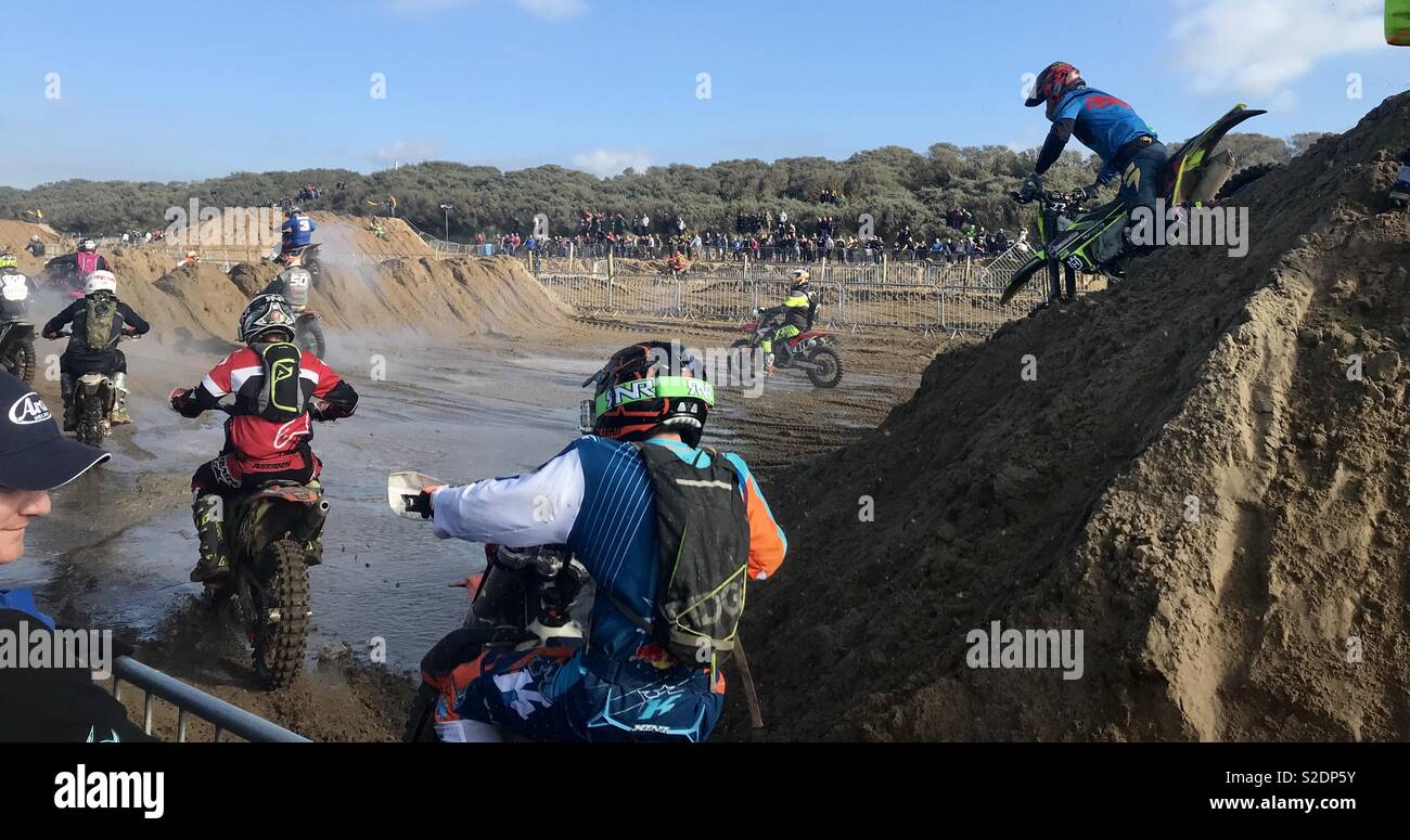 Weston beach race 2018 - Smartphone Captured Stock Image