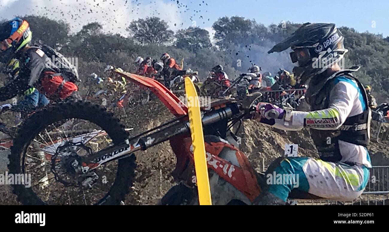 Weston beach race 2018 - Smartphone Captured Stock Image