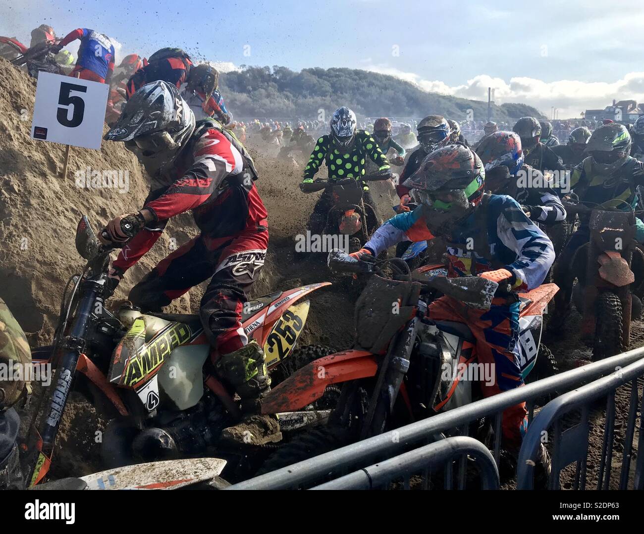 Weston beach race 2018 - Smartphone Captured Stock Image