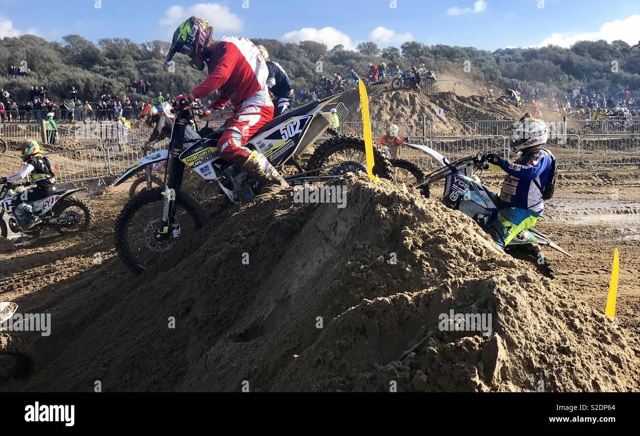Weston beach race 2018 - Smartphone Captured Stock Image