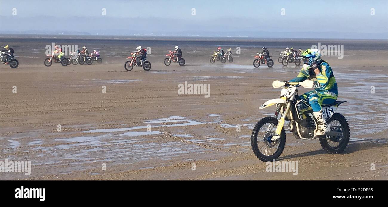 Weston beach race 2018 - Smartphone Captured Stock Image