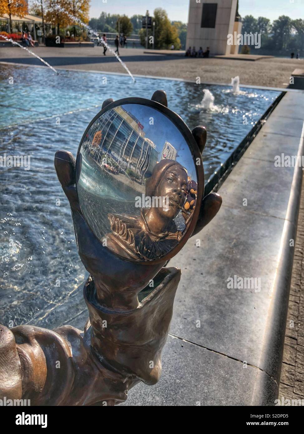 Mirror reflection. - Smartphone Captured Stock Image