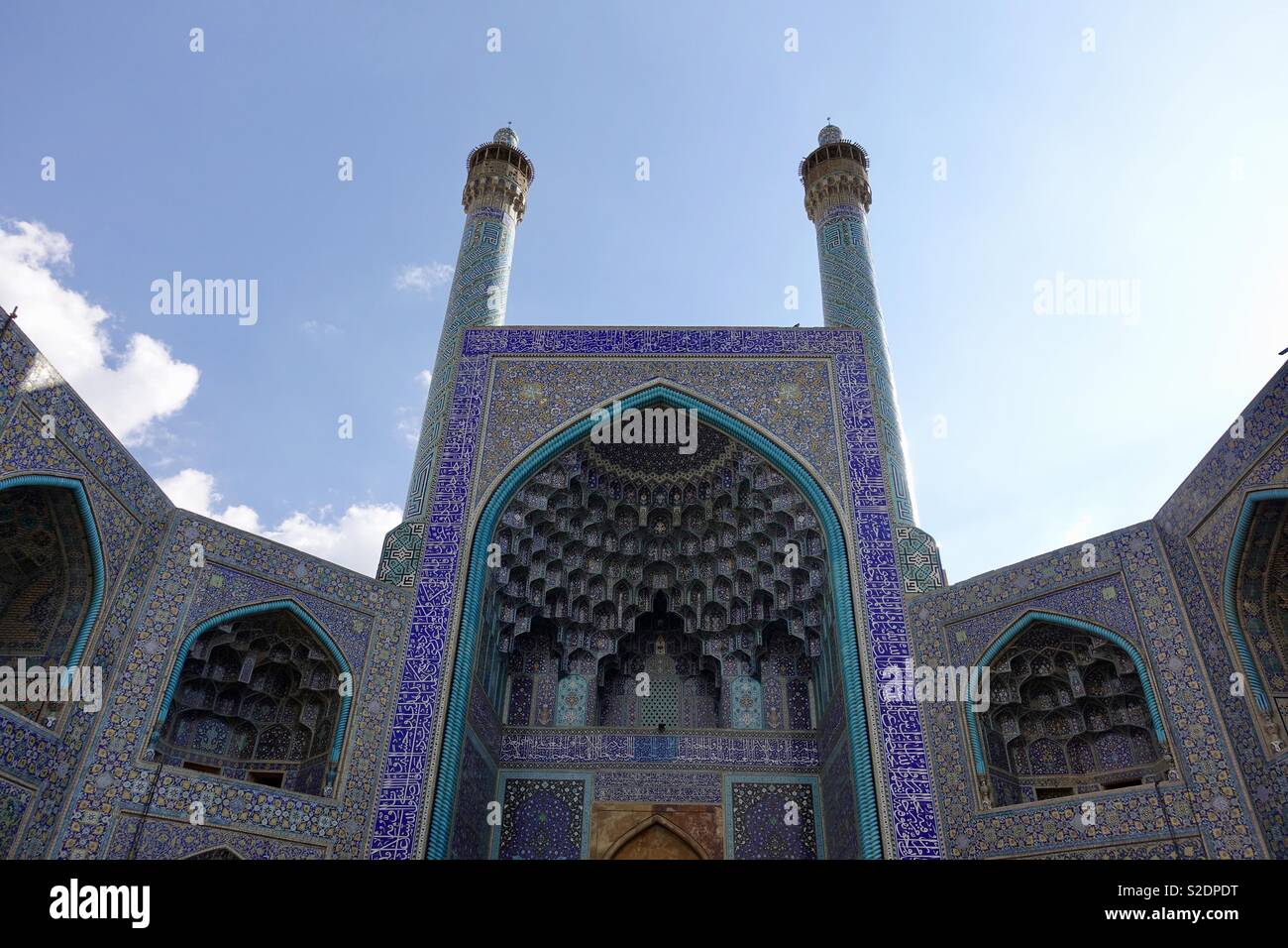Entrance to a mosque in Isfahan Iran Stock Photo