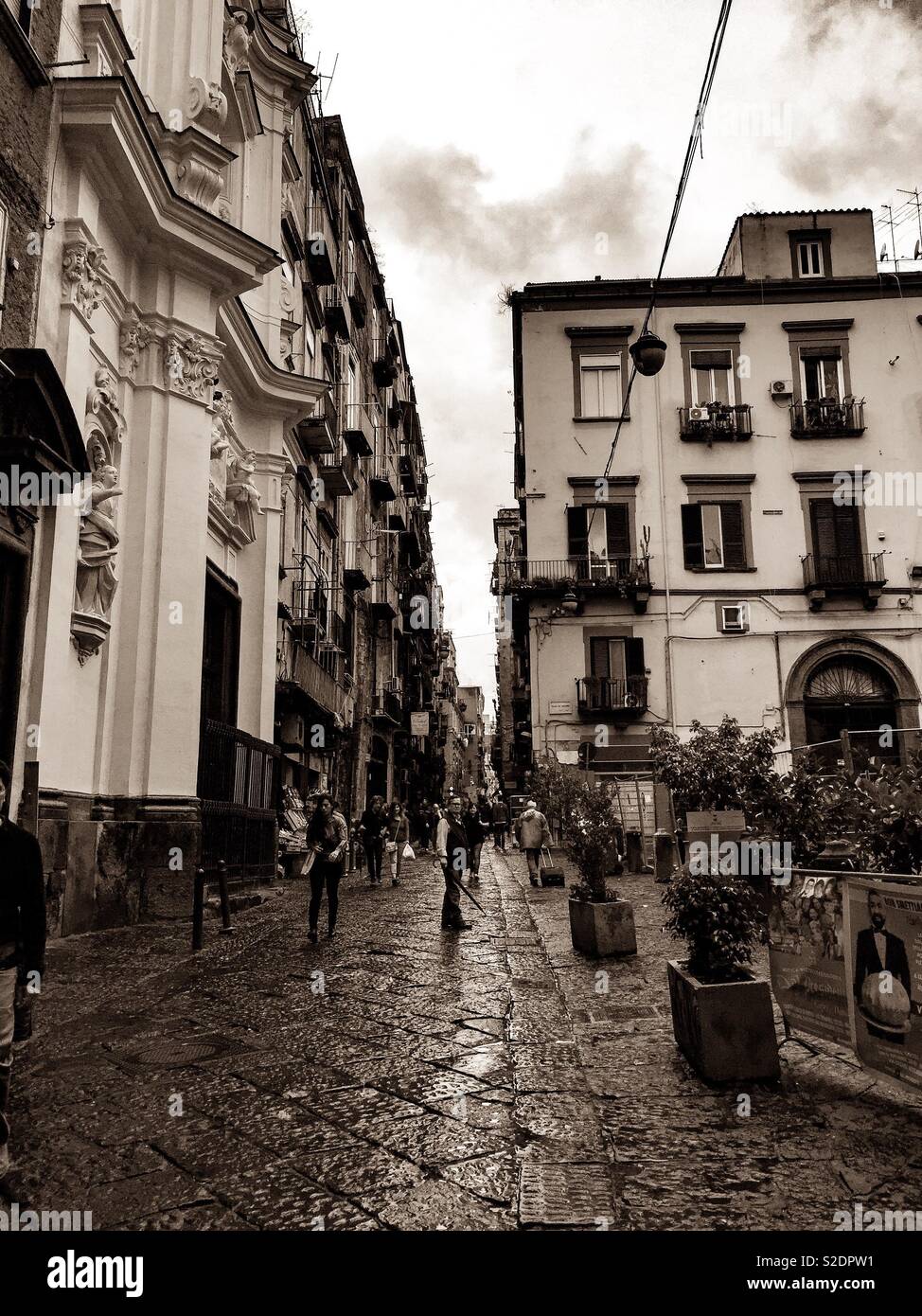 Street Life In City Naples Stock Photos & Street Life In City Naples