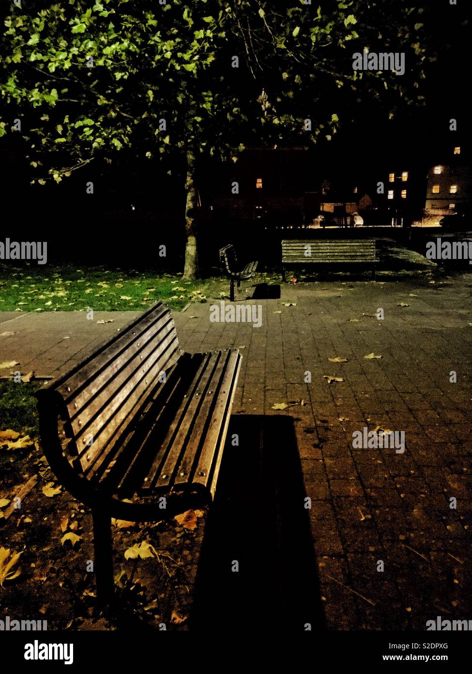 Lonely park benches hi-res stock photography and images - Alamy