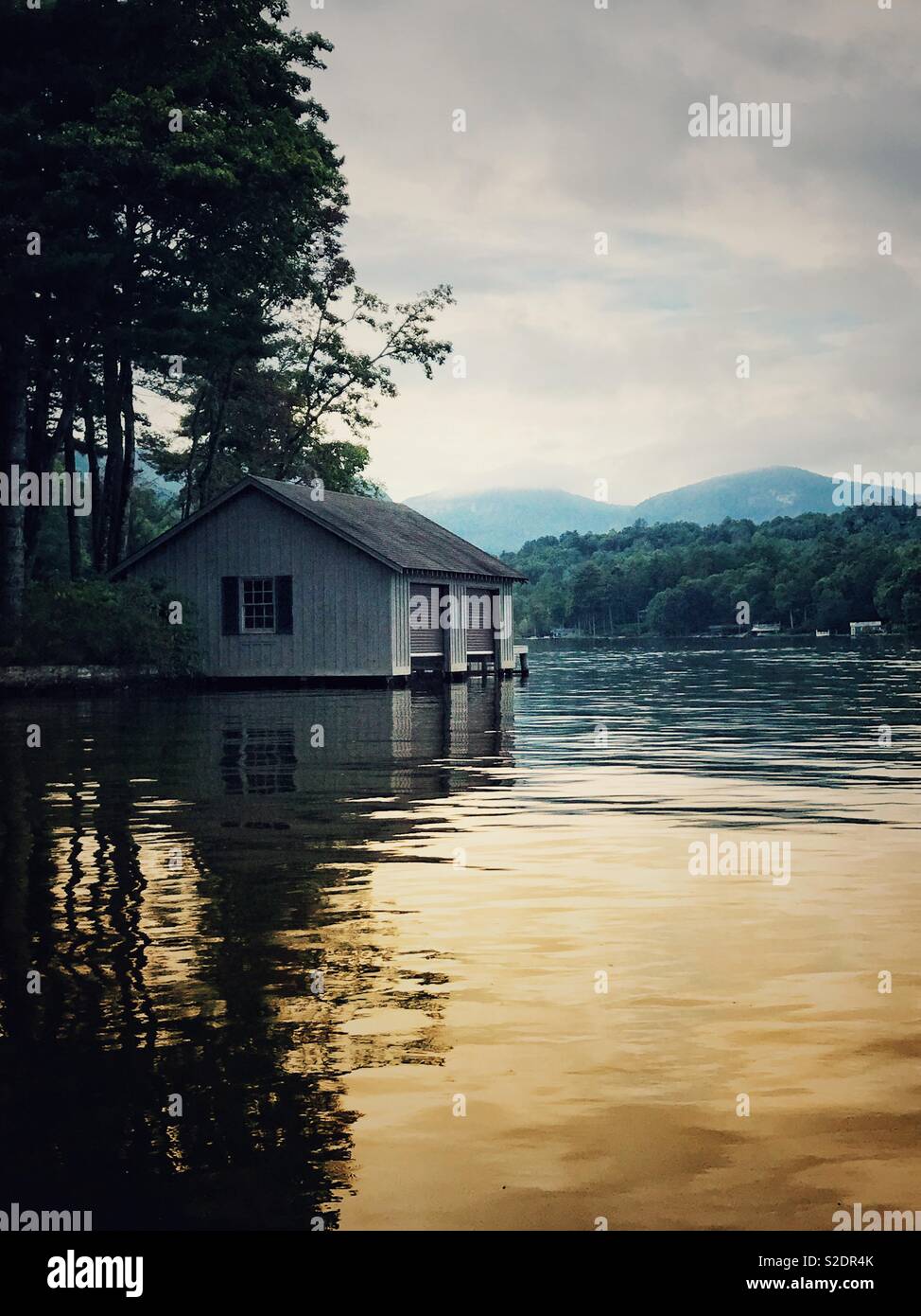A Boat Dock On Lake Toxaway North Carolina Stock Photo 311319475