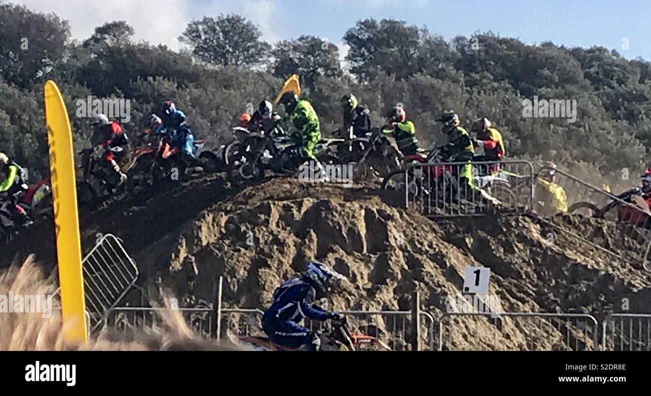 Weston beach race 2018 - Smartphone Captured Stock Image