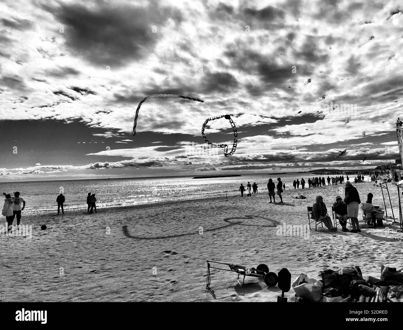 Kite festival on the beach Stock Photo Alamy
