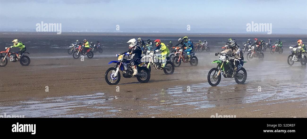 Weston beach race 2018 - Smartphone Captured Stock Image