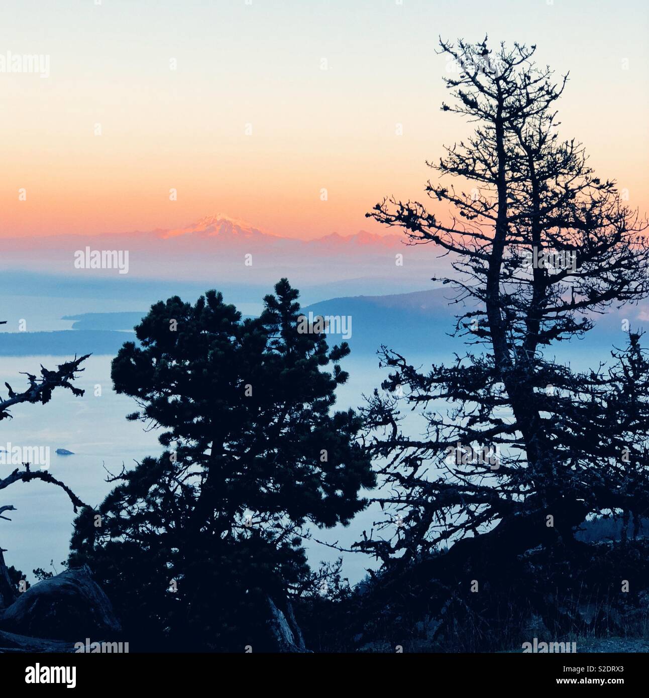 Sunset on San Juans - Smartphone Captured Stock Image