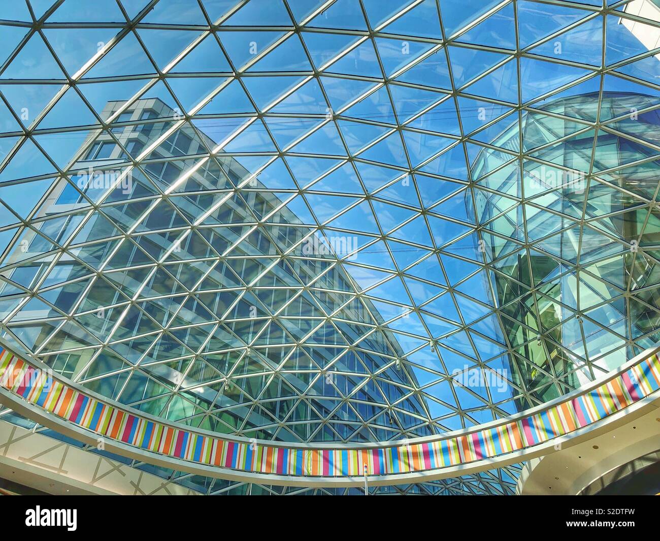 Modern architecture in Bratislava, Slovakia. - Smartphone Captured Stock Image