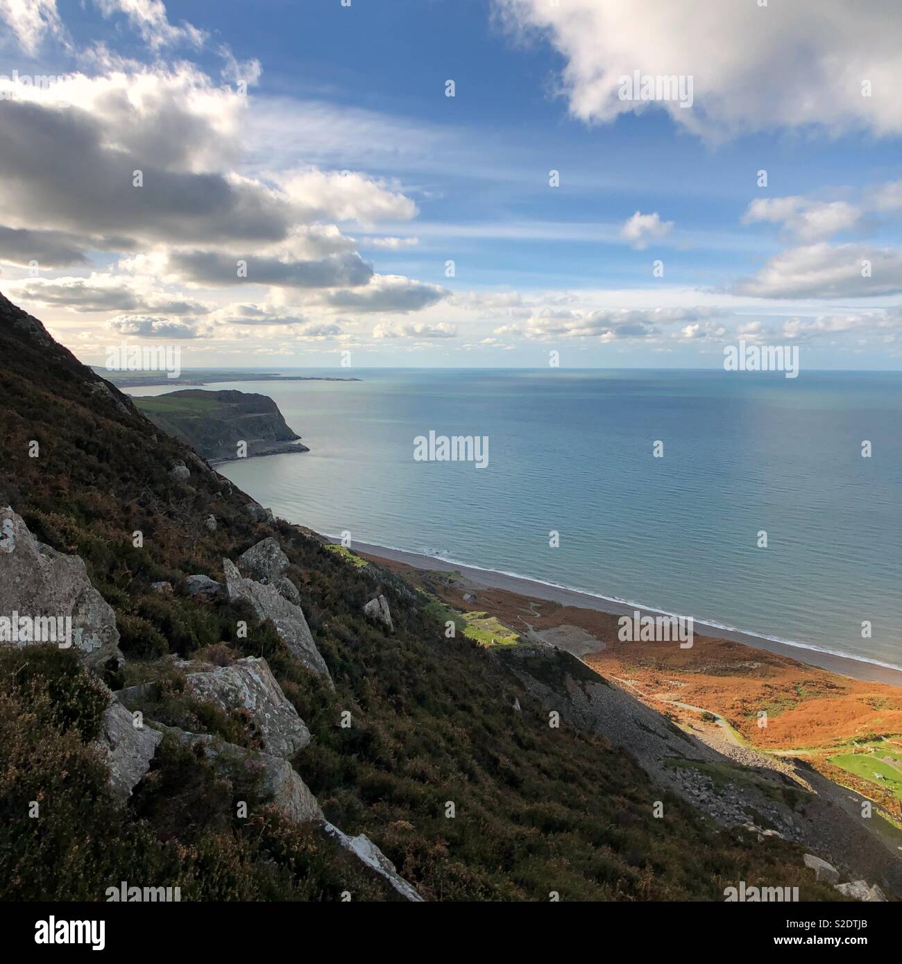 View from a mountain - Smartphone Captured Stock Image