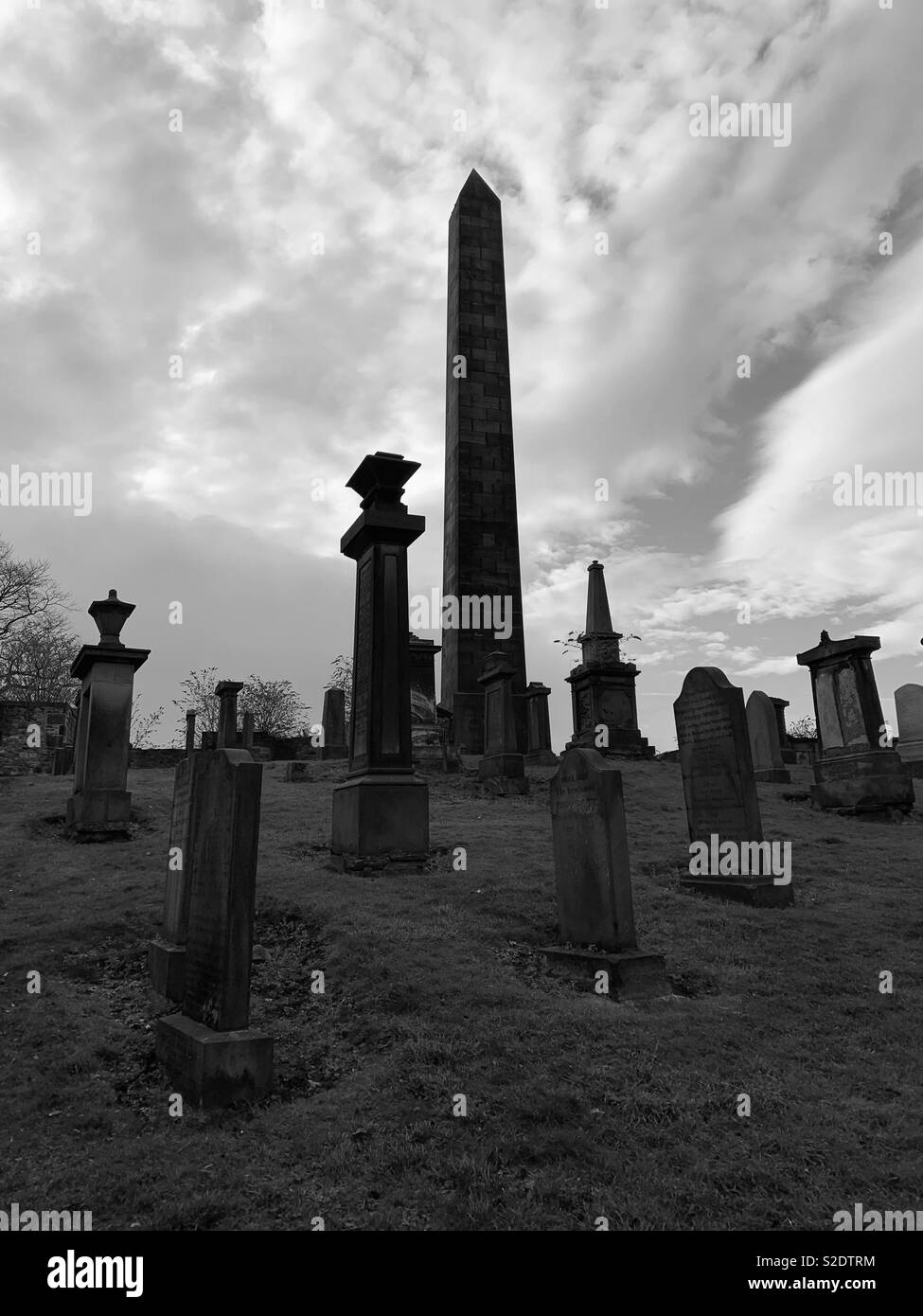 Old Calton Burial Ground in Edinburgh Stock Photo