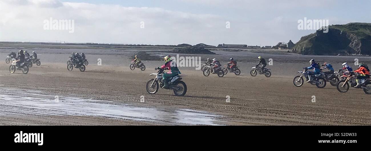 Weston beach race 2018 - Smartphone Captured Stock Image