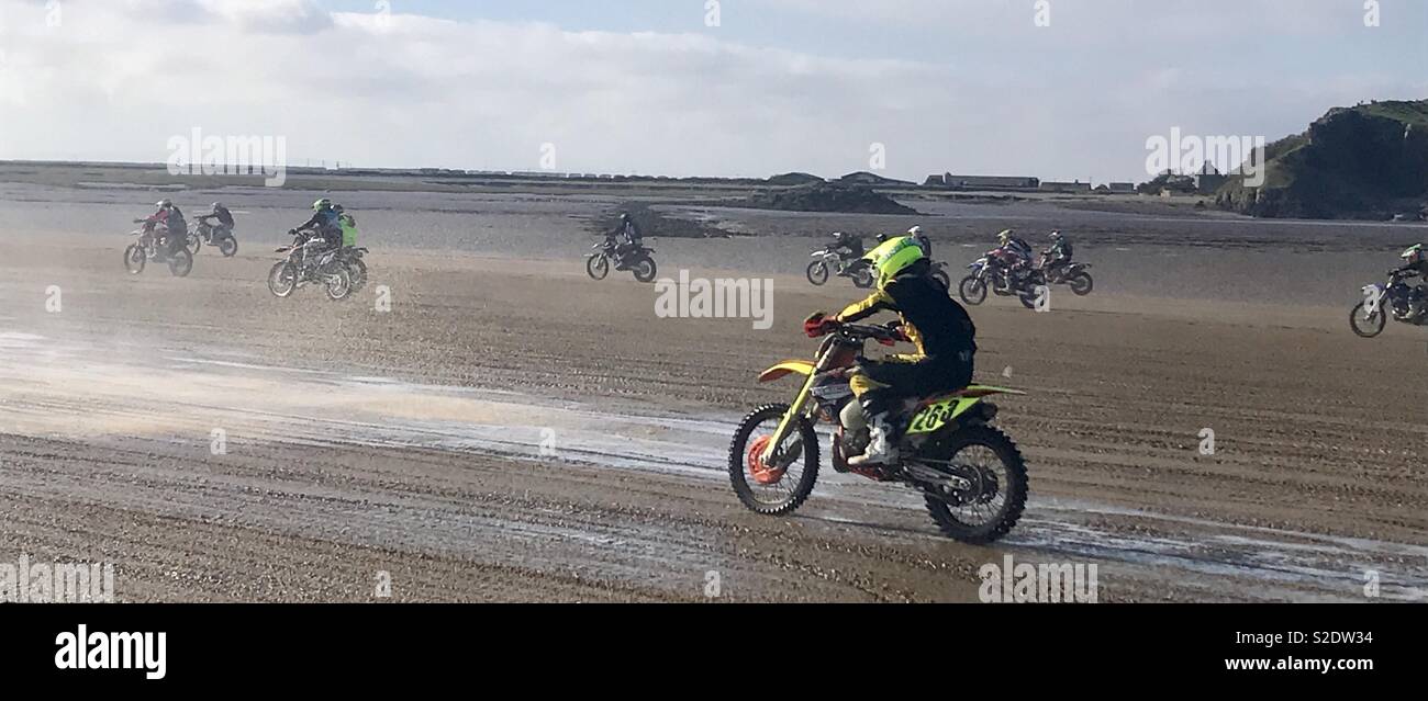 Weston beach race 2018 - Smartphone Captured Stock Image