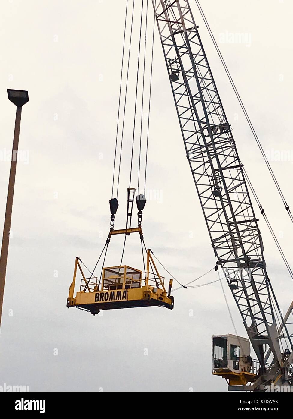 Crane for lifting heavy things Stock Photo Alamy