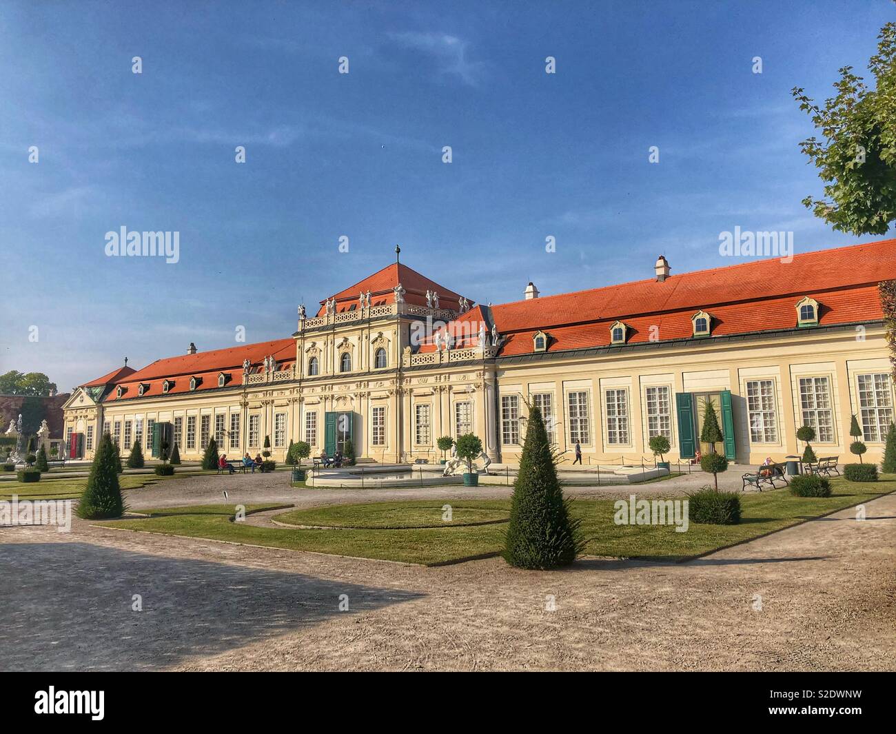 Schloss Belvedere, Vienna, Austria. - Smartphone Captured Stock Image