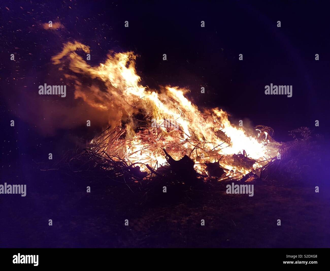 Bonfire night - Smartphone Captured Stock Image