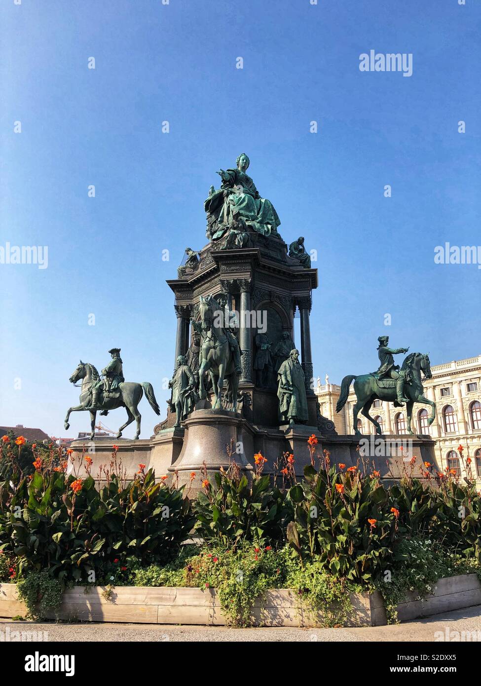 Maria-Theresien-Platz in Vienna, Austria. - Smartphone Captured Stock Image