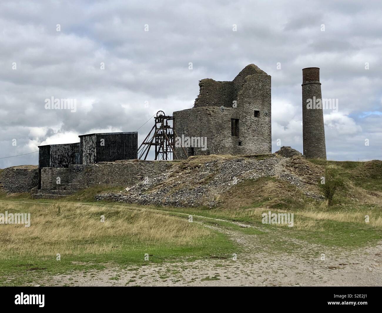 Abandoned Mine in Derbyshire - Smartphone Captured Stock Image