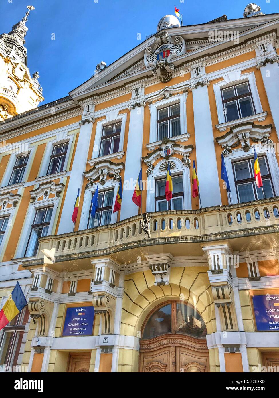 Historical building in Cluj-Napoca, Romania. - Smartphone Captured Stock Image