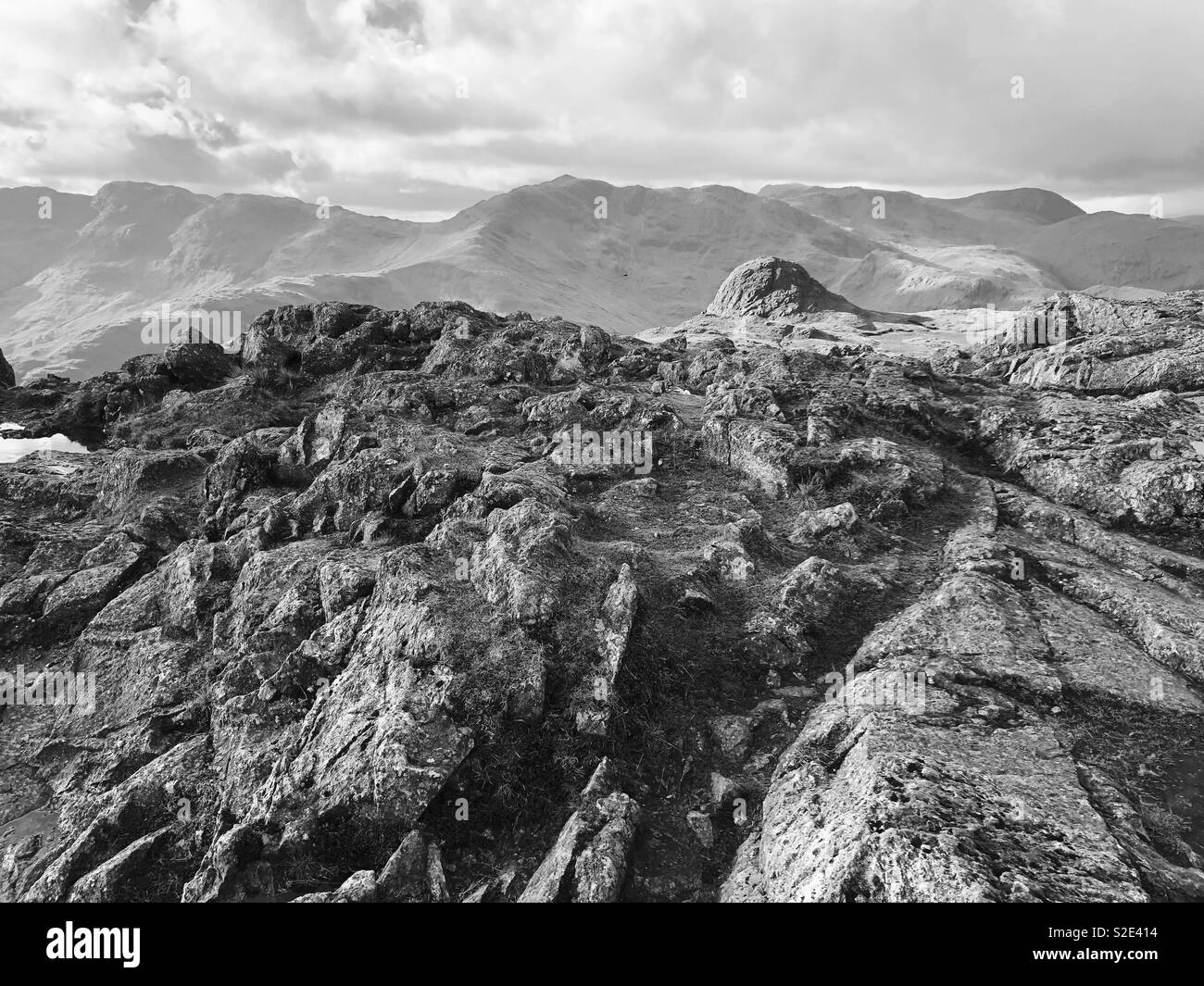 View of Stickle pike from Harrison pike summit Stock Photo Alamy