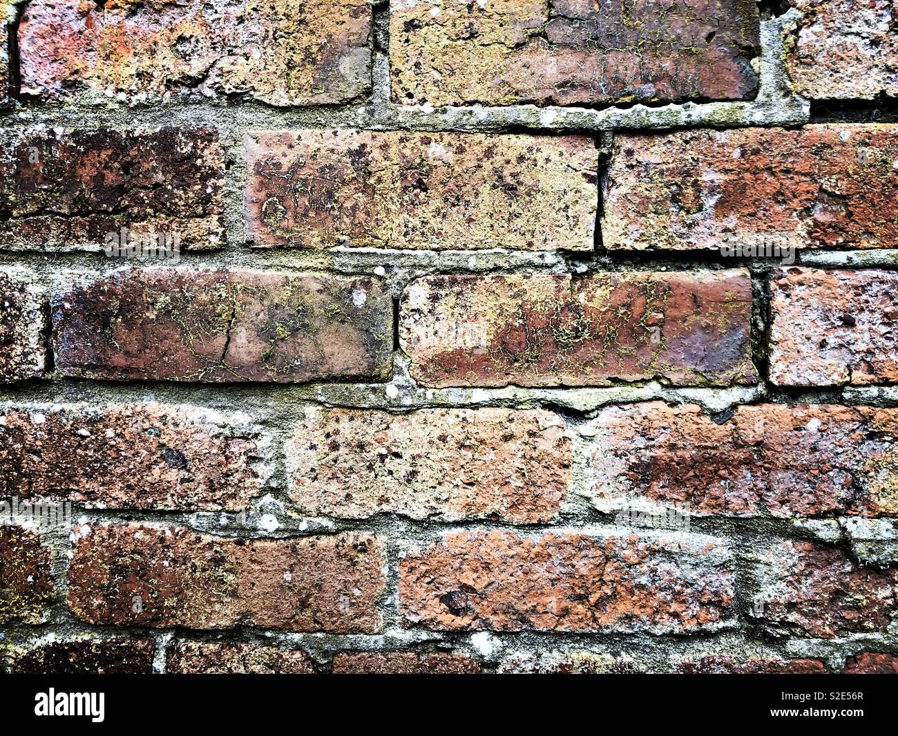 Old red brick wall - Smartphone Captured Stock Image