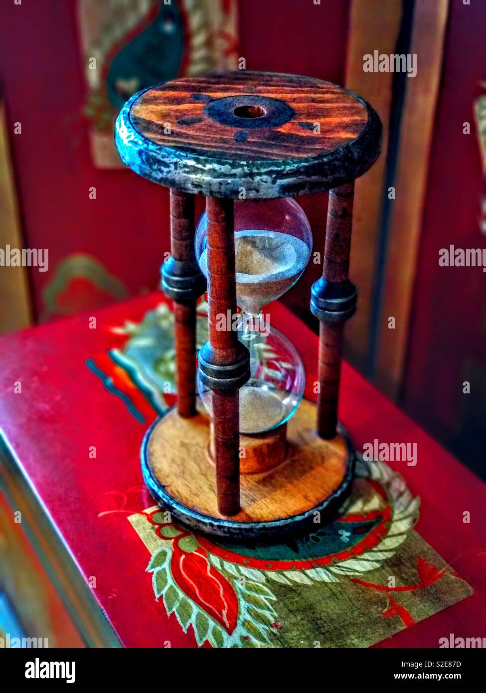 Antique hourglass - Smartphone Captured Stock Image