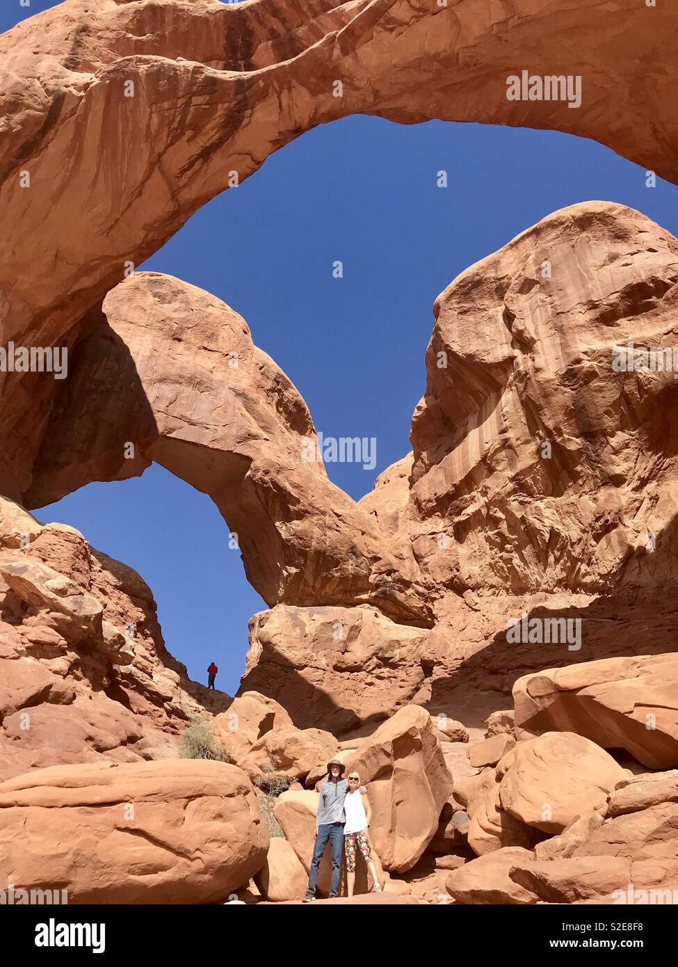 Double arch - Smartphone Captured Stock Image