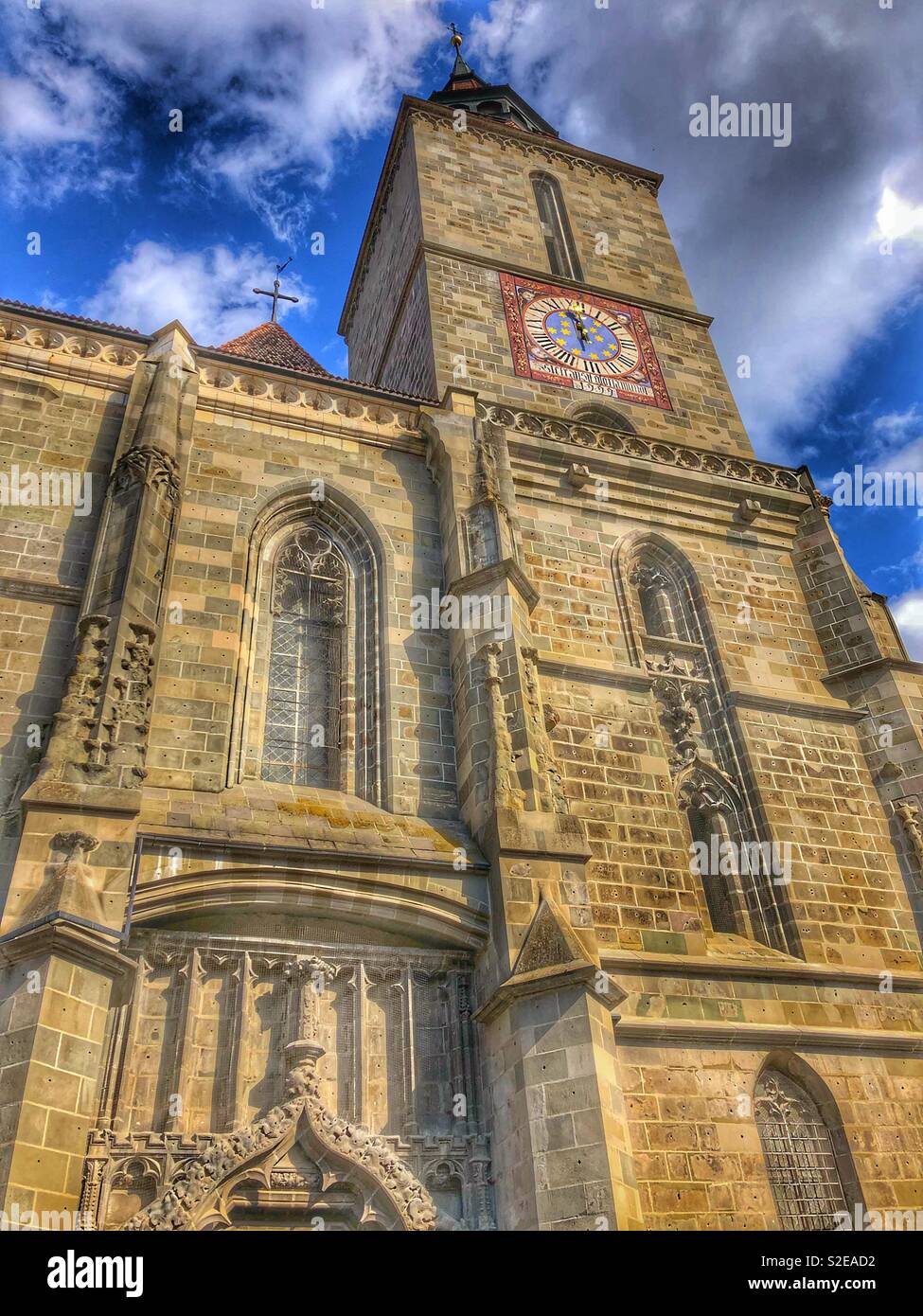 The Black Church in Brasov, Romania. - Smartphone Captured Stock Image