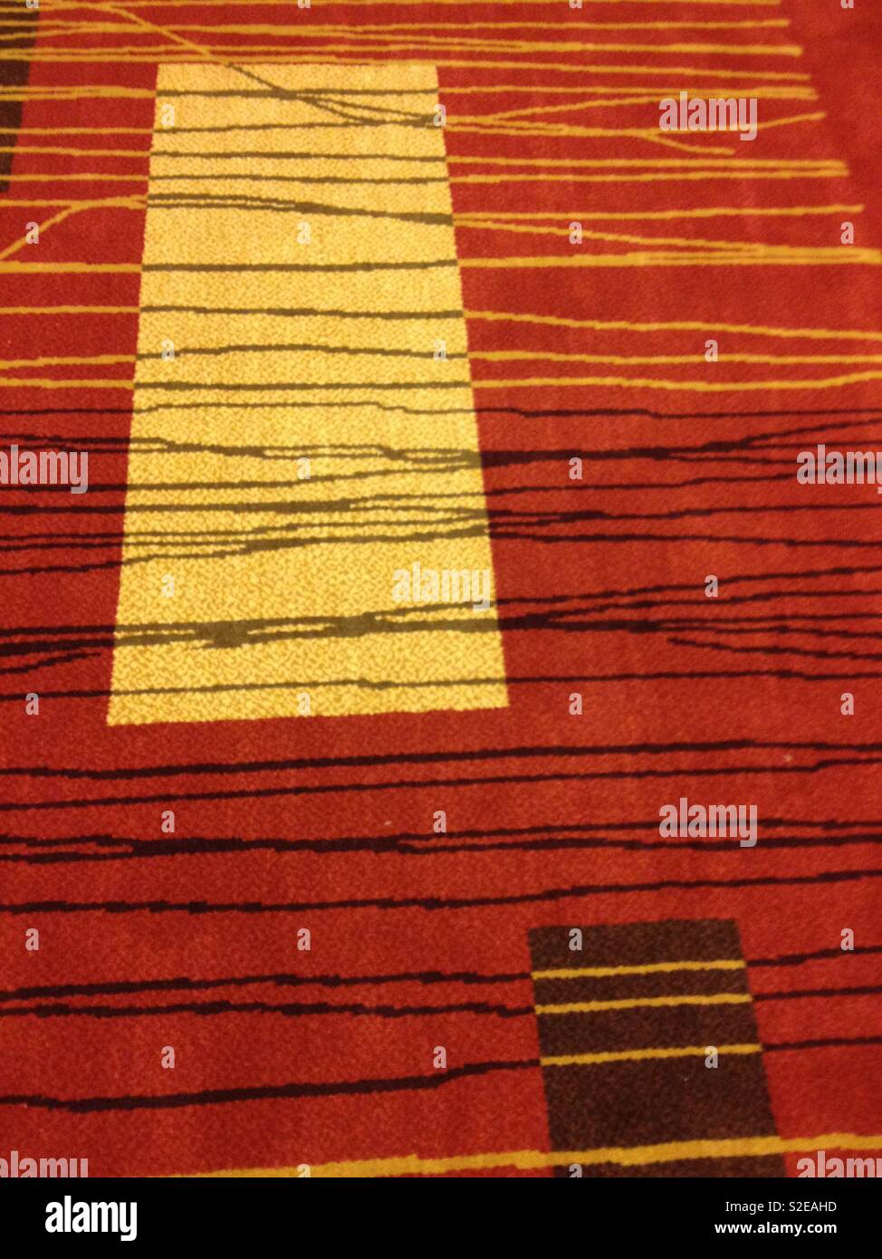 Red and yellow rug Stock Photo - Alamy