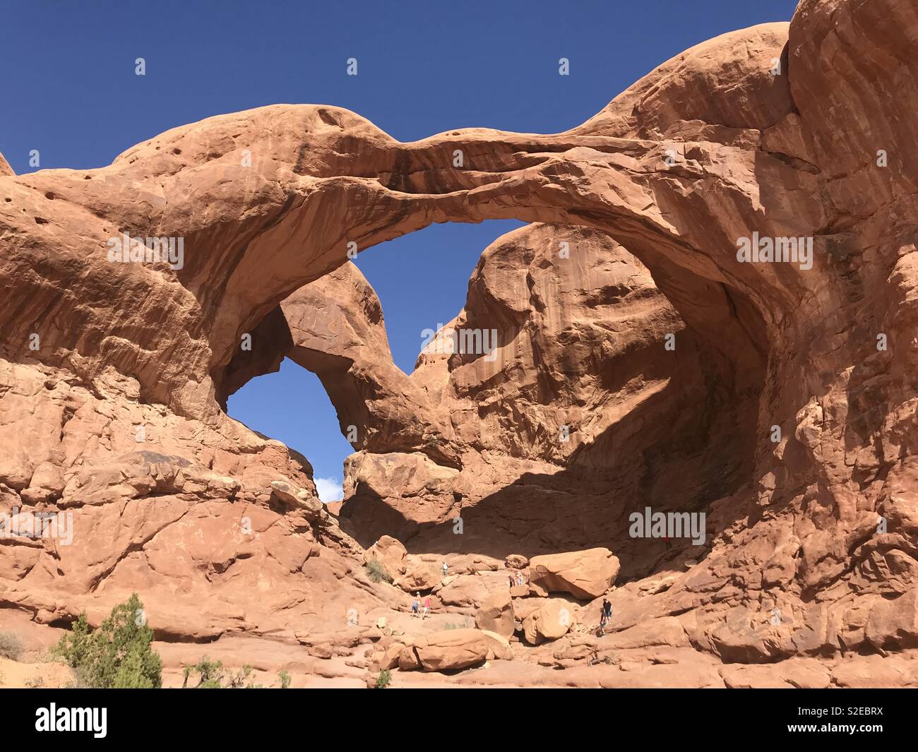Double arch - Smartphone Captured Stock Image