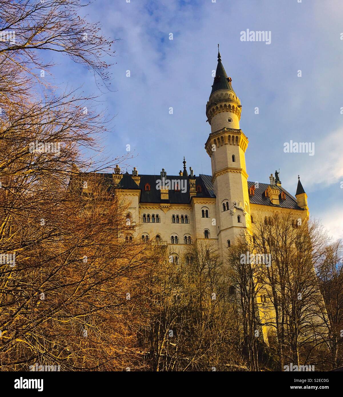 Famous Neuschwanstein Castle of King Ludwig II- Fairytale castle in ...