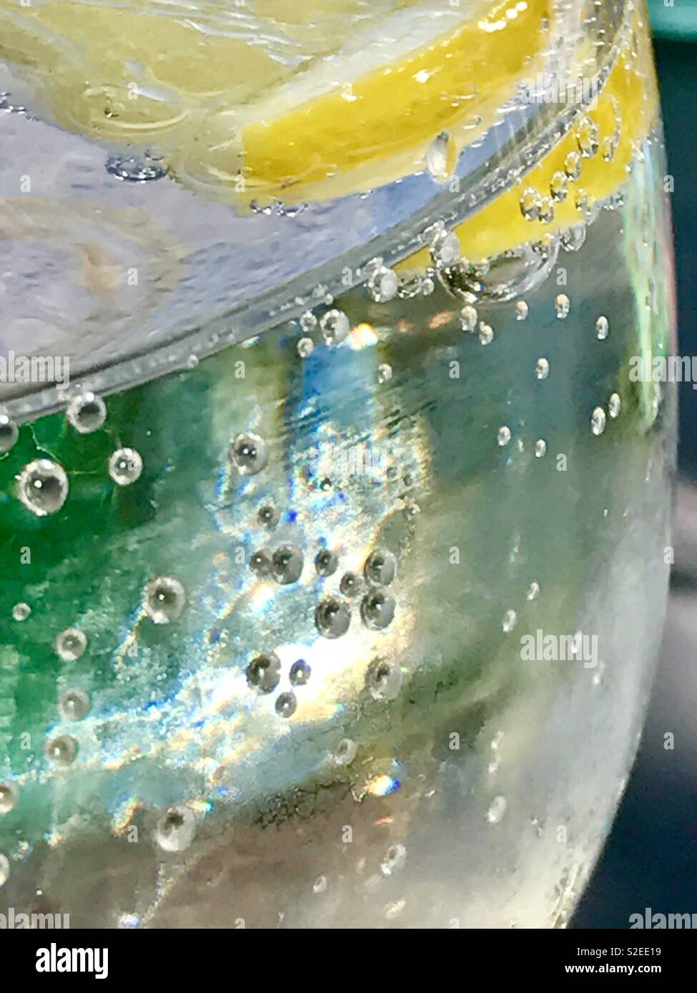 Sparkling water. - Smartphone Captured Stock Image
