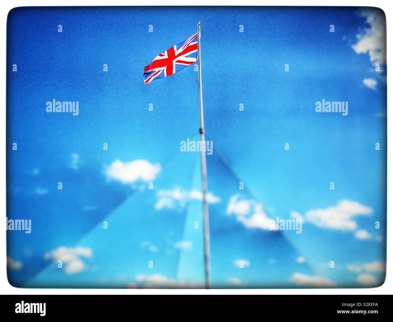 Union Jack flag - Smartphone Captured Stock Image