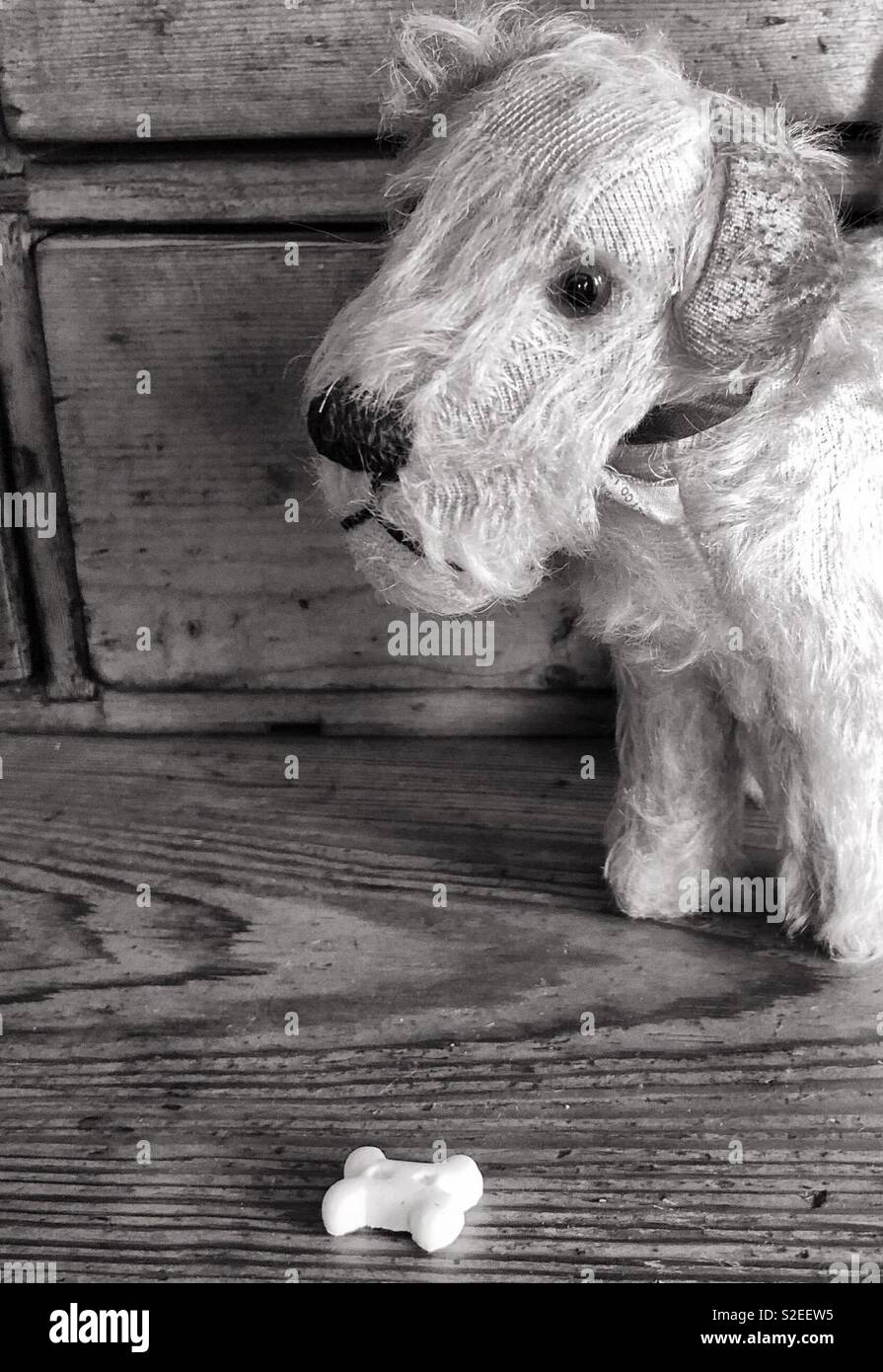 https://c8.alamy.com/comp/S2EEW5/antique-vintage-toy-terrier-mohair-dog-with-bone-S2EEW5.jpg