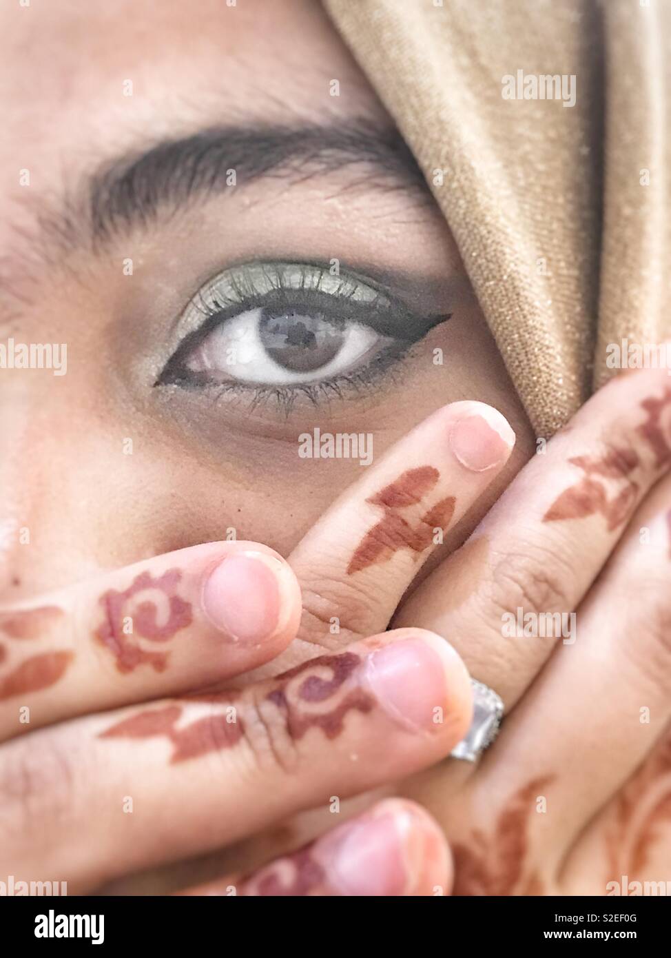 A woman’s eye - Smartphone Captured Stock Image