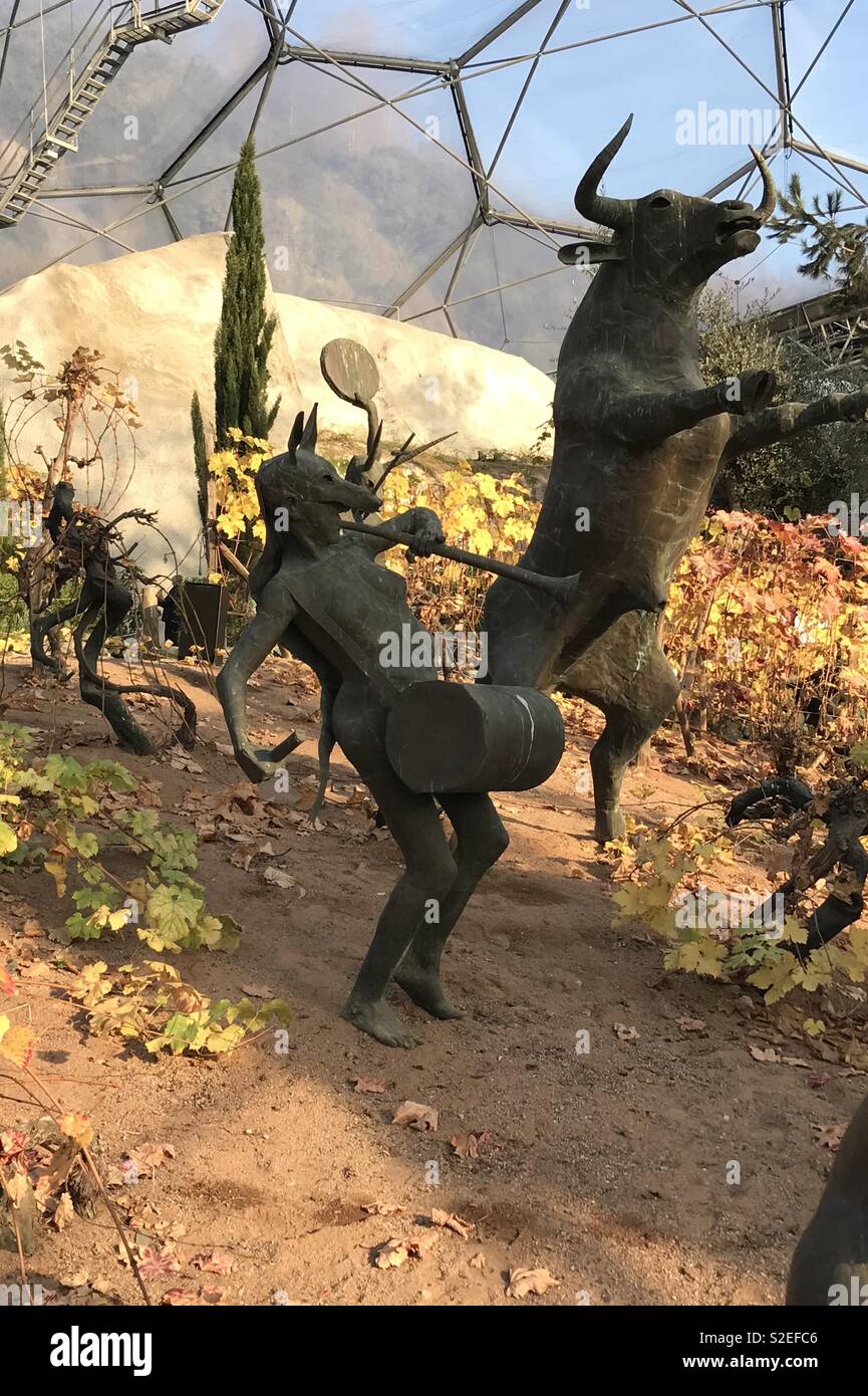 Eden Project sculptures Stock Photo Alamy