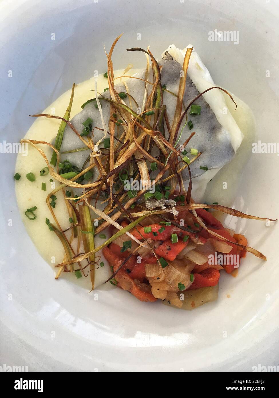 Bacalhau Dish Stock Photo